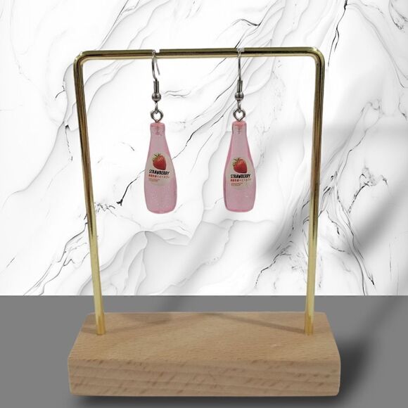🍓Strawberry Soda Earrings🍓 (2-A019-A)-Jewelry for Women - Picture 3 of 6